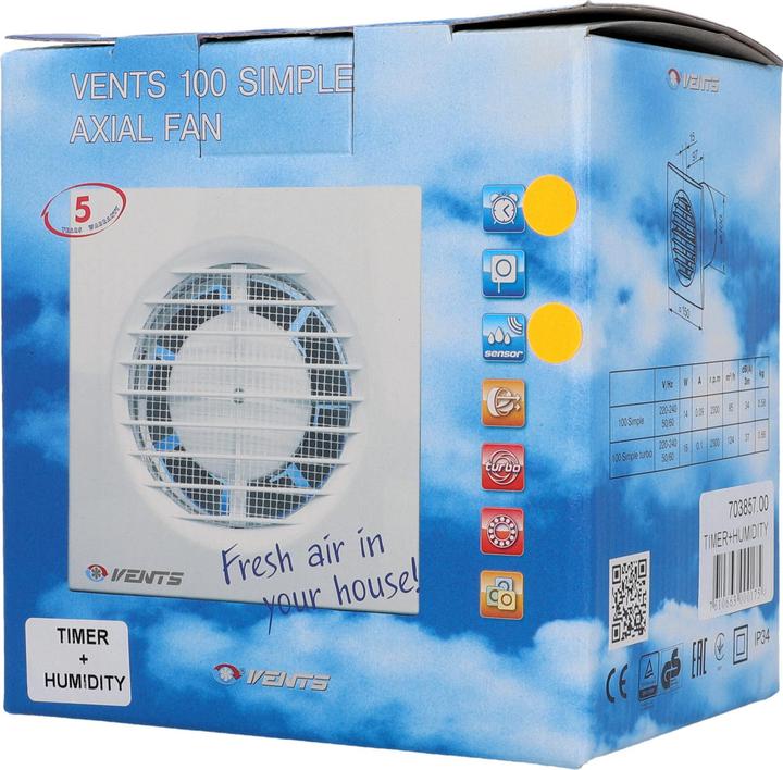 Produktbild Vents Simple 100 TH