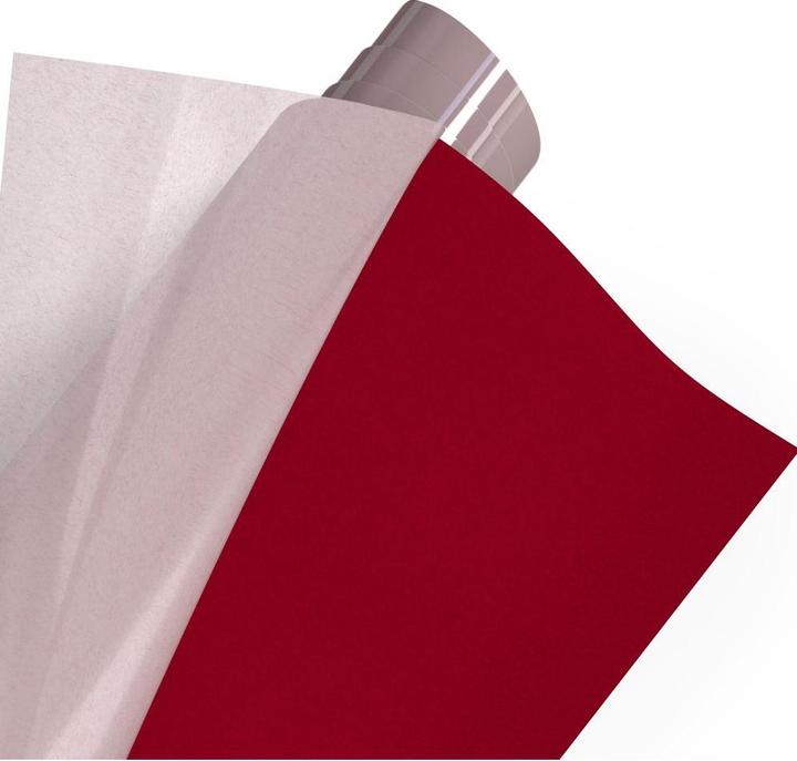 Produktbild Poli-tape Aufbügelfolie Flock Rot