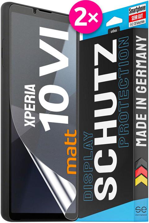 Dipos FLEX 2X Pellicola Protettiva 3D Full Cover Per Sony Xperia 10 III - Antiurto, Trasparente, Made In Germany - 10 Anni Di Garanzia - 2