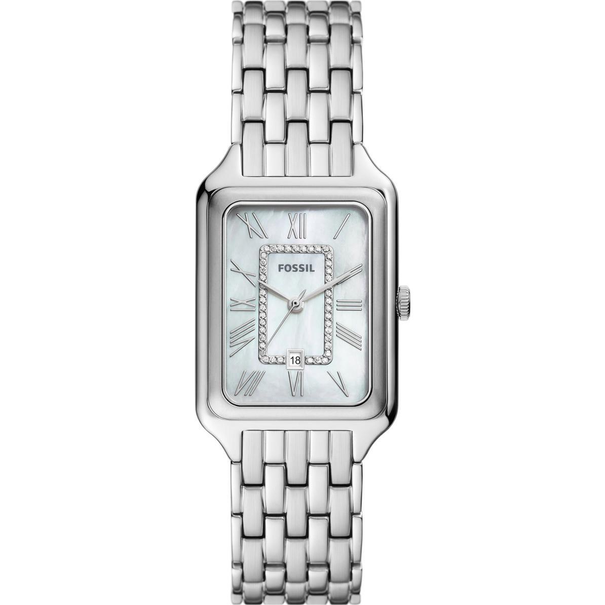 Fossil, Armbanduhr, Raquel, Silber, (Analoguhr, 26 mm)