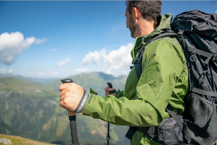 Image du produit Steinwood Premium Wanderstöcke Aluminium - Trekkingstöcke - leicht, verstellbar mit Teleskop und K… (135 cm)