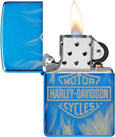 Actual product image Zippo Harley-Davidson Blue Fire