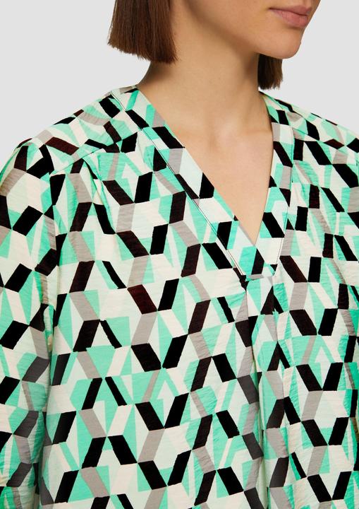 Image du produit s.Oliver Kleid Gemustertes Kleid mit Faltendetails (48)