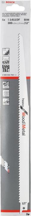 Actual product image Bosch Professional Zubehör Sabre saw blade S 1411 DF, Heav