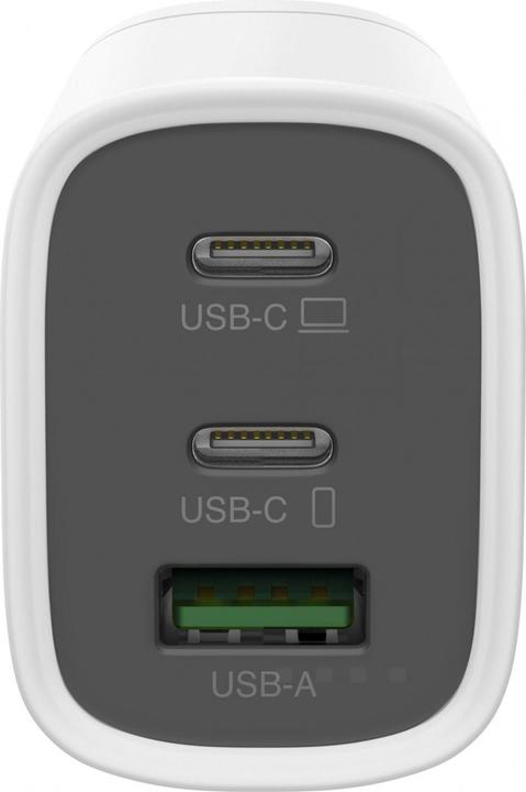 Image du produit GP Batteries GP GaN Adaptateur de charge rapide USB 65W PD 2xUSB-C & 1xUSB-A blanc (65 W)