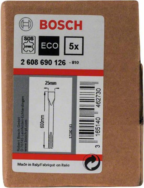 Immagine prodotto Bosch Professional Zubehör Set di scalpelli piatti PRO SDS max-4C, 25 x 600 mm (25 mm)