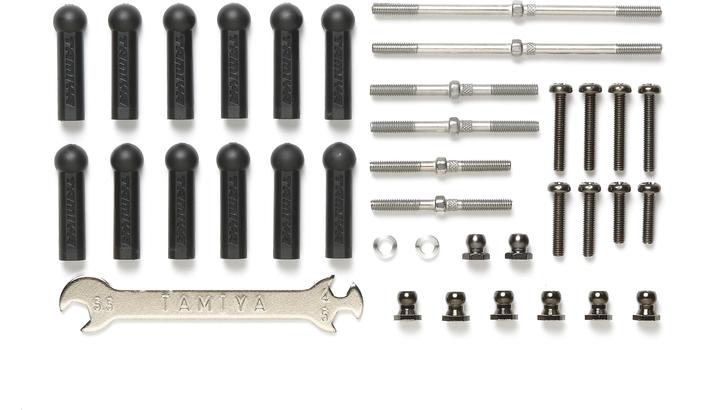 Actual product image Tamiya DT-03 Li/Re Threaded rod set once.(6)