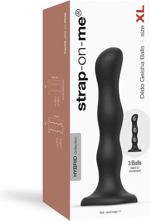 Image du produit Strap-on-me Godemiché Geisha Ball Black XL