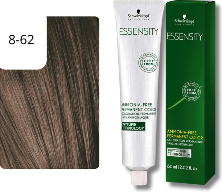Produktbild Schwarzkopf Professional ESSENSITY Ammoniakfreie permanente Farbe (8-62 Hellblond Schoko Asch)