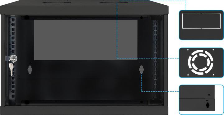 Actual product image Intellinet 48.30cm (19") Basic Wallmount Cabinet (6 RU, 19 inch rack)