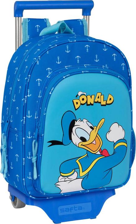 Donald Duck School rucksack with wheels Donald Blue 26 x 34 x 11 cm