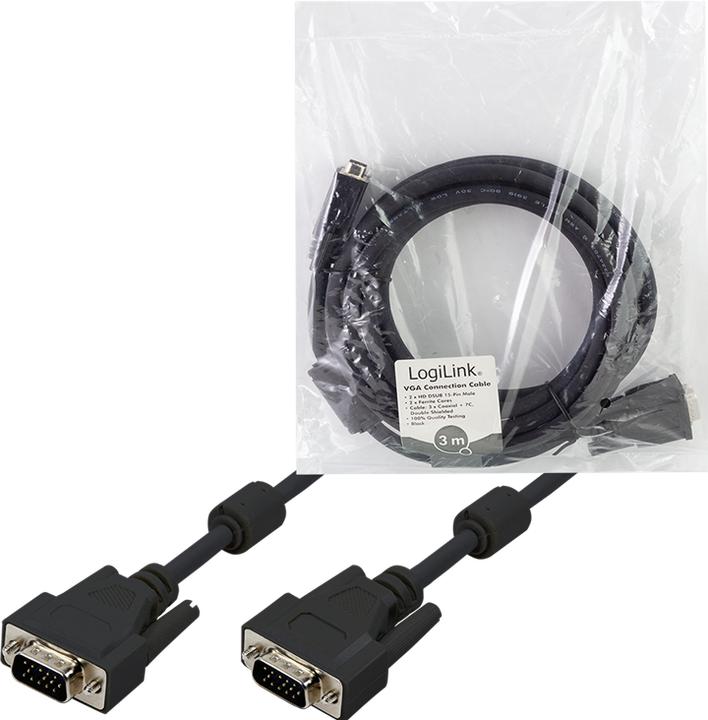 Image du produit LogiLink VGA — VGA (3 m, VGA)