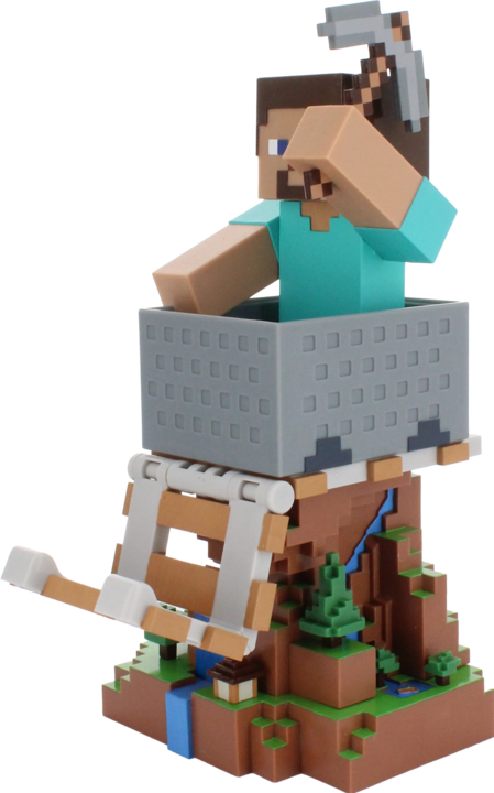 Produktbild Exquisite Gaming Cable Guys R.E.S.T - Minecraft - Steve Support pour Téléphone et Manette (PS5)