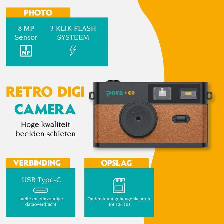 Actual product image Pora&Co Digital Camera (8 Mpx)