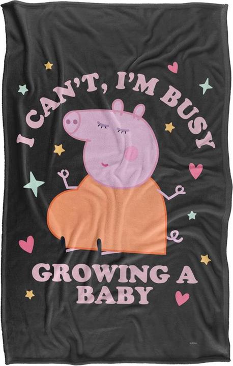 Actual product image Peppa Pig Busy Growing A Baby Mummy Pig Blanket