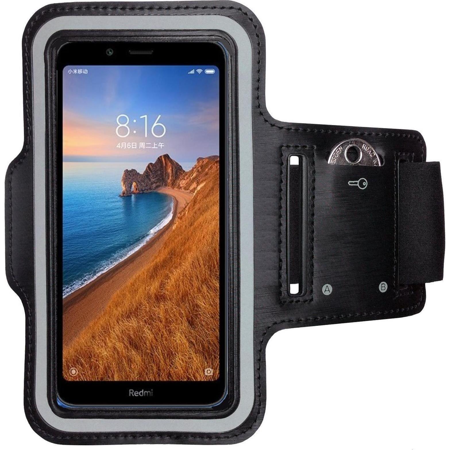 CoverKingz Sportarmband für Xiaomi Redmi 7A, Smartphone Sportarmband, Schwarz