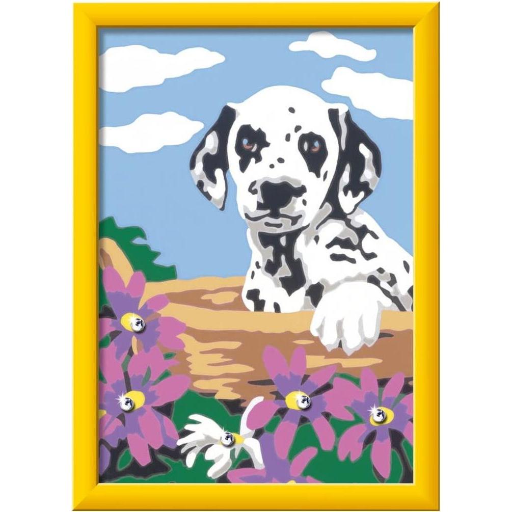 Thumbnail - Ravensburger Malen nach Zahlen 20061 - Dalmatiner Welpe – Kinder ab 9 Jahren