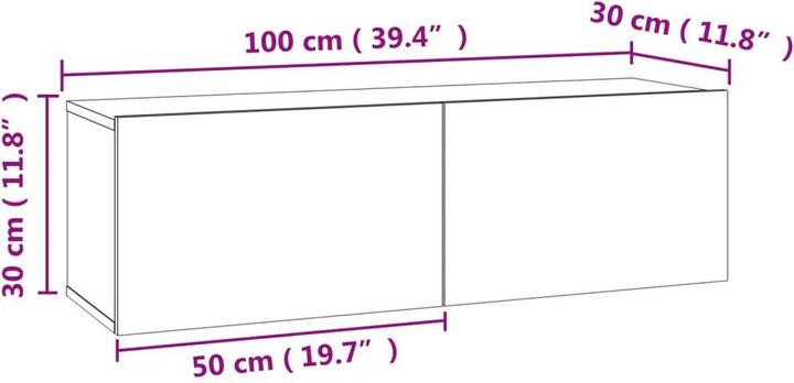 Produktbild vidaXL TV-Schrank (30 x 30 x 30 cm)