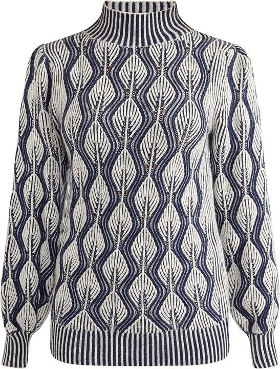 Actual product image Cobie Knit Sweater Jacquard Pattern (L, M)