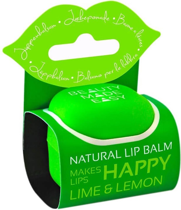 Actual product image Beauty Made Easy Natural Origin Lip Balm Lime & Lemon 6.8g (Balm)
