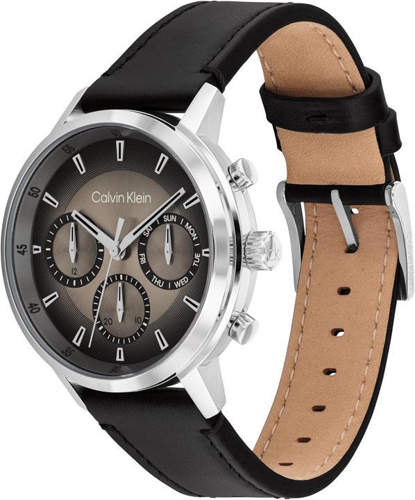 Image du produit Calvin Klein Analogue multifonctionnel à quartz, pour homme, disponible avec bracelet acier ou cuir (41 mm)