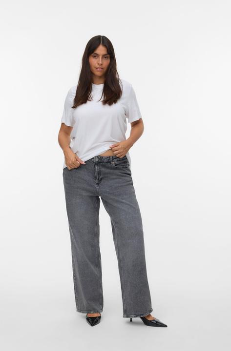 Actual product image Vero Moda VMCTESSA Hohe Taille Weiter Beinschnitt Jeans Weit geschnitten (46)
