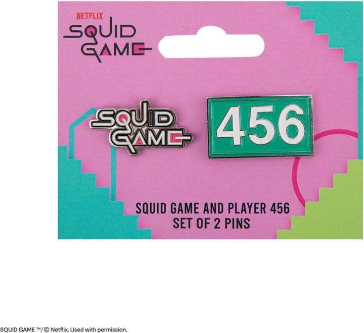 Actual product image Cinereplicas Squid Game pin badges 2-pack Squid Game & Player 456