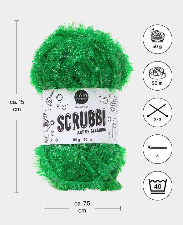 Actual product image I Am Creative Scrubbi dishwashing sponge yarn (94 m)