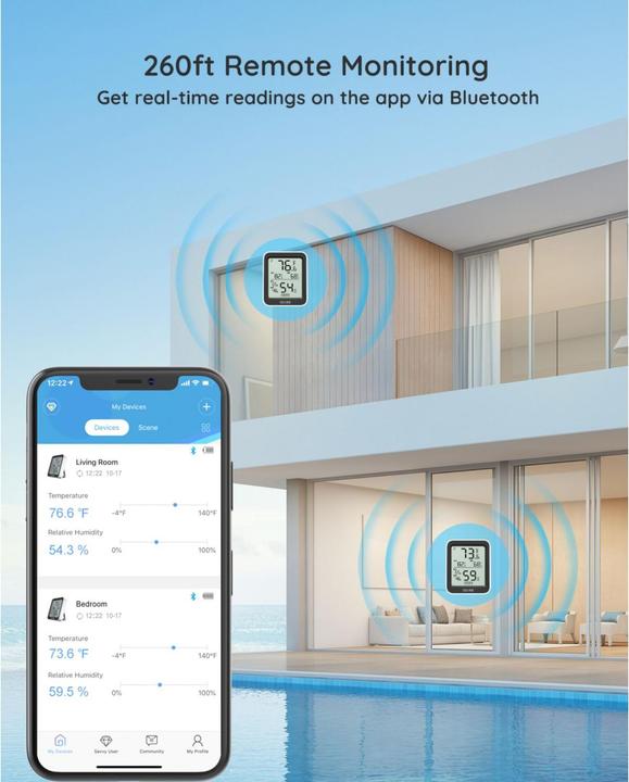 Produktbild Govee Bluetooth Thermometer Hygrometer with Screen
