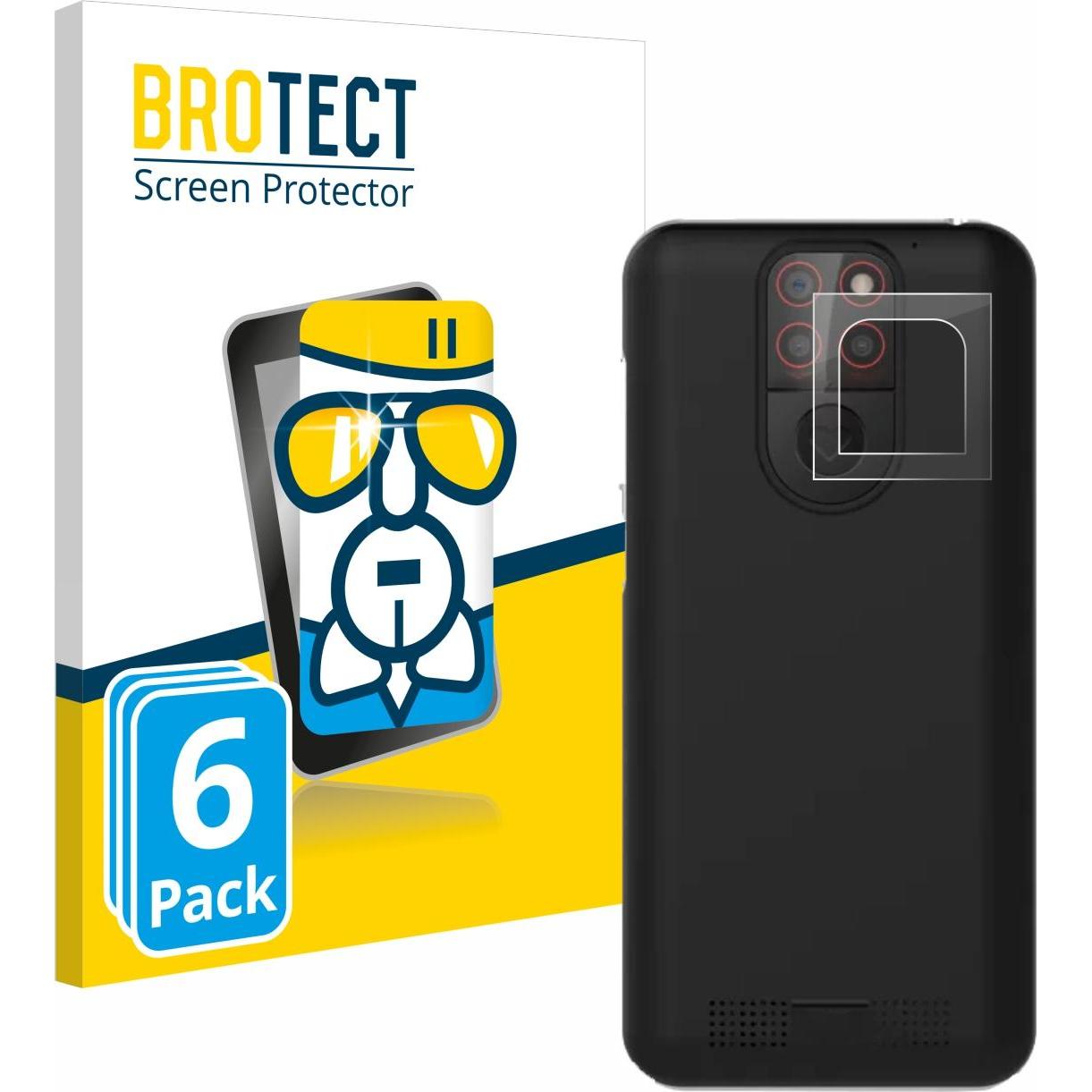 BROTECT AirGlass Panzerglasfolie (6 Stück, Emporia Smart 5), Smartphone Schutzfolie, Transparent