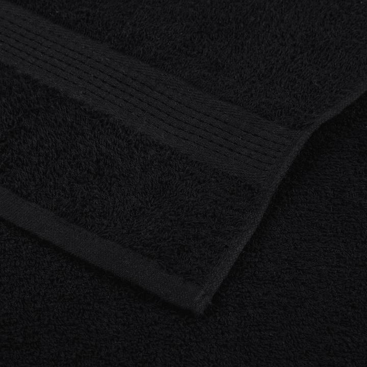 Image du produit vidaXL Serviettes de bain 10 pcs Noir 100x150 cm 360 g/m² 100% coton Serviette de douche (100 x 150 cm)