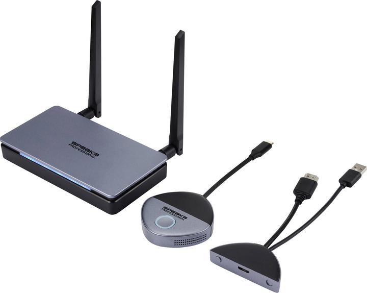 SpeaKa Professional SP-TR-500 USB-C® Funkübertragung (Set) 30 m 5 GHz, 2.4 GHz 1 (30 m, HDCP)