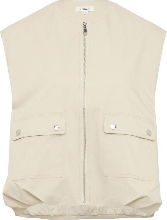Produktbild S.Oliver Indoor-Weste Twill-Weste im Relaxed Fit mit Raffungs-Details (46)