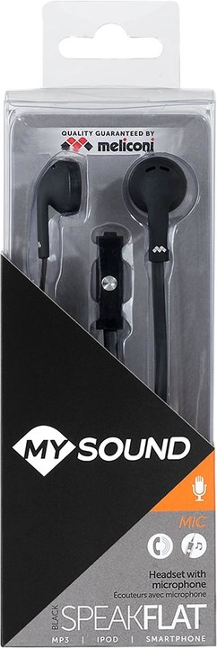 Produktbild Meliconi MySound Speak FLAT Headset-Anschluss 3,5 mm Schwarz (Kabelgebunden)