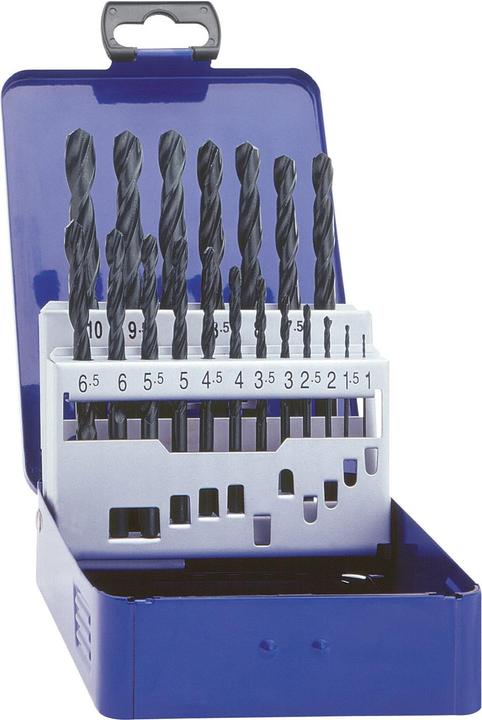 Produktbild Exact HSS Metall-Spiralbohrer-Set 19 (1 mm, 1.5 mm, 10 mm, 2 mm, 2.5 mm, 3 mm, 3.5 mm, 4 mm, 4.5 mm, 5 mm, 5.5 mm, 6 mm, 6.5 mm, 7 mm, 7.5 mm, 8 mm, 8.5 mm, 9 mm, 9.5 mm)