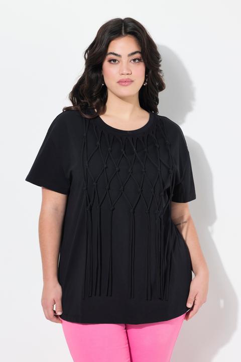 Produktbild Angel of Style T-Shirt, Boxy Fit, Knotenfransen (48)