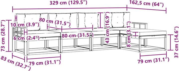 Produktbild vidaXL Gartenmöbel