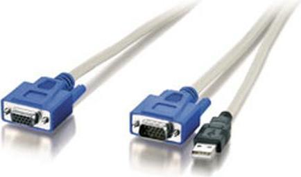 LevelOne Kabelsatz zu KVM-Switchs, USB, VGA, 1.8m