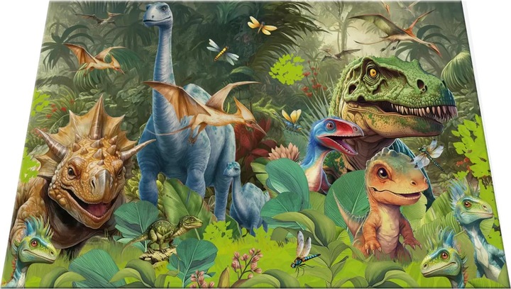 Produktbild Herma 3 Schreibtischunterlagen Karton Dino World (55 x 35 cm)