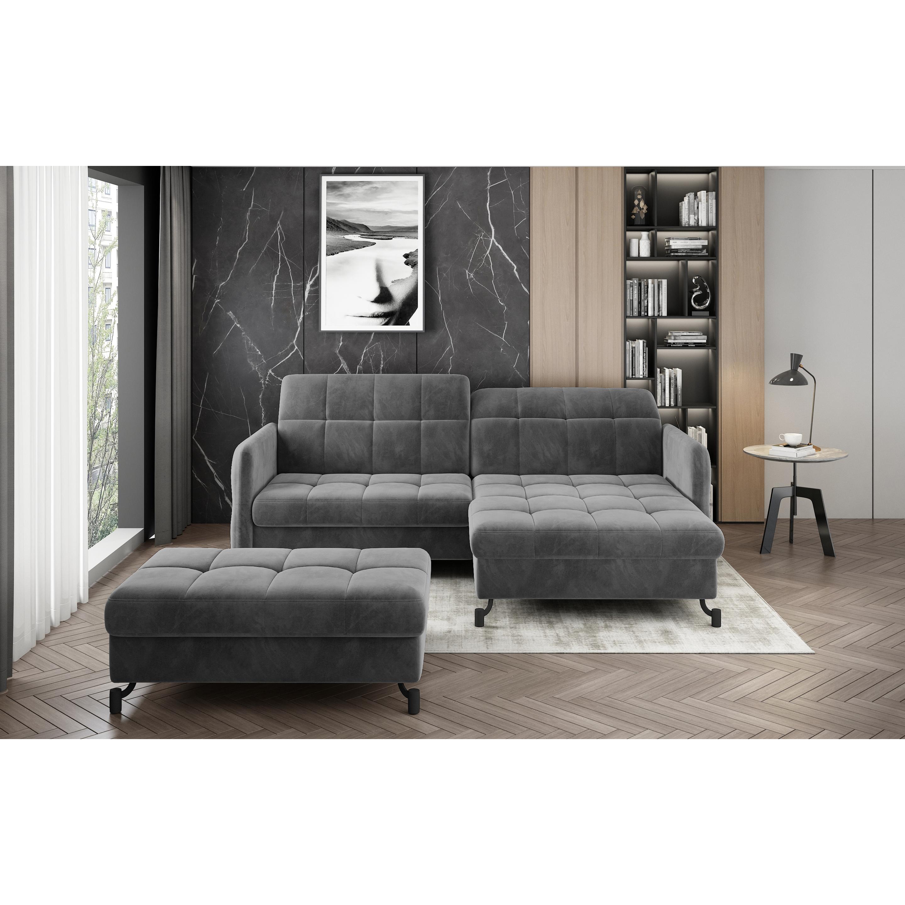 ELTAP, Sofa, Narożnik Lorelle + Pouf (Ecksofa, Polstergruppe, Bettsofa)