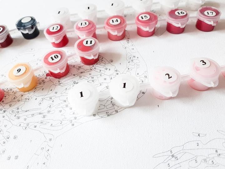 Image du produit Syma Peinture en image! Peinture par Numbers Horse dans Cherry Blossoms