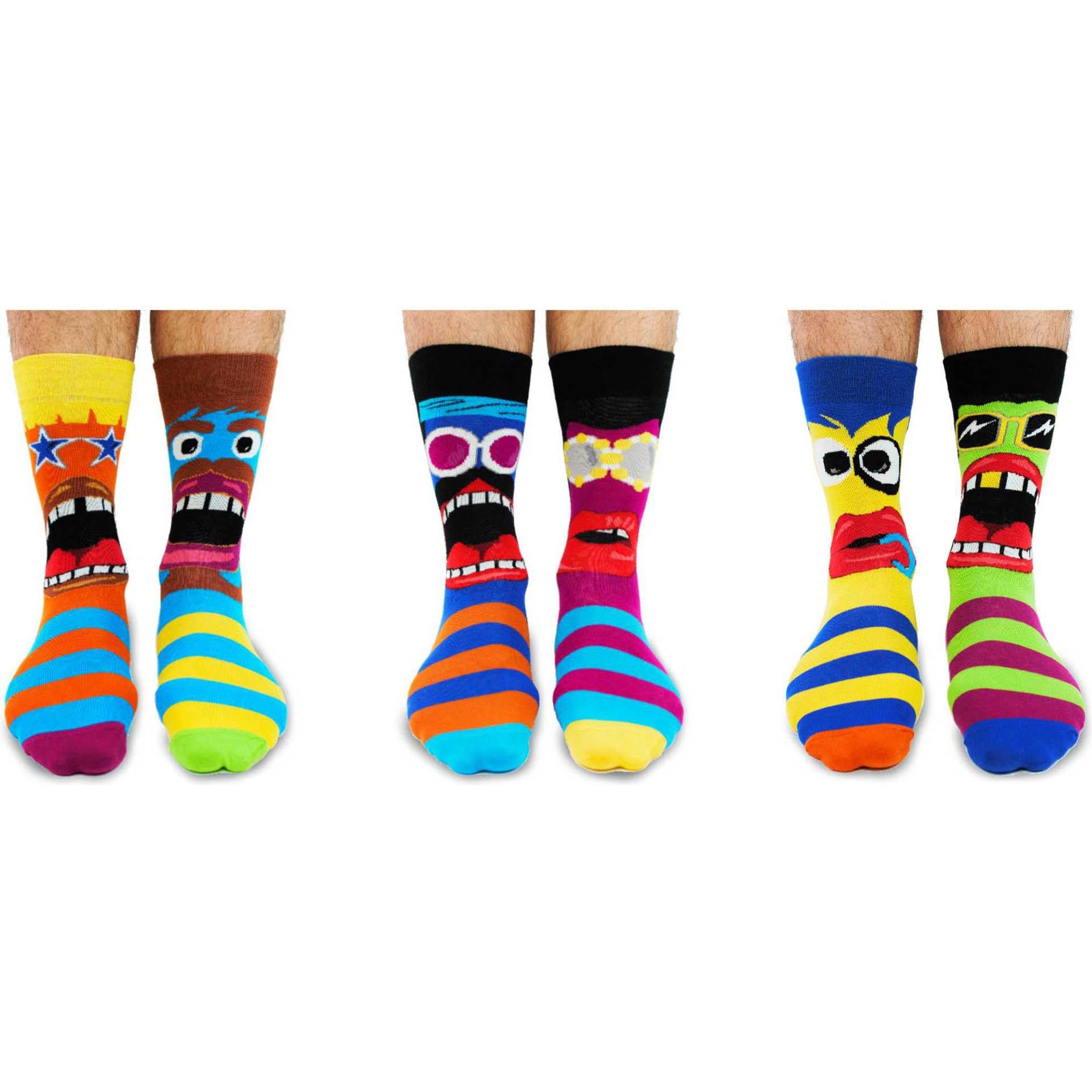 Thumbnail - United Oddsocks, Herren, Socken, Casual, Mehrfarbig, (3er Pack, 39 - 46)