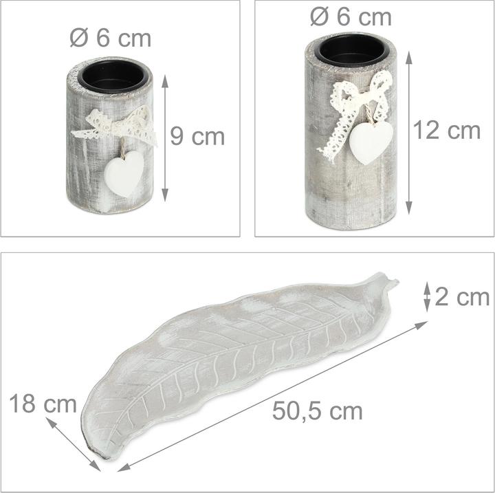 Produktbild Relaxdays Teelichthalter (50.5 x 18 x 12 cm)