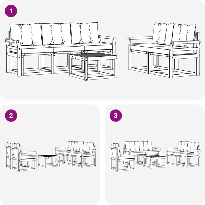 Produktbild vidaXL Outdoor-Sofa