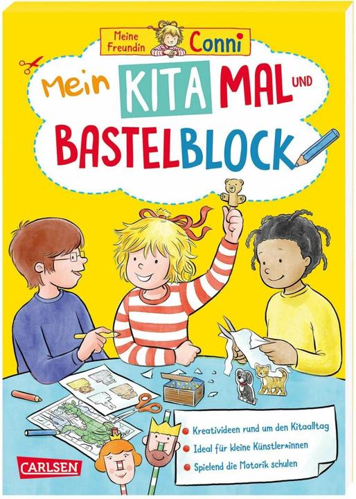 Actual product image Conni Yellow Series (Activity Book): My Kita Colouring and Crafting Block