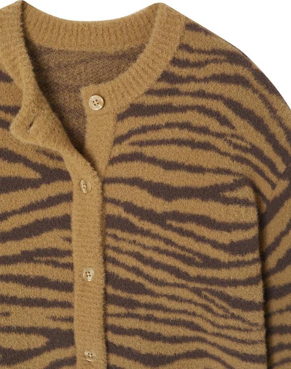 Actual product image Vertbaudet Flauschige Mädchen Strickjacke mit Tiermotiven (128)