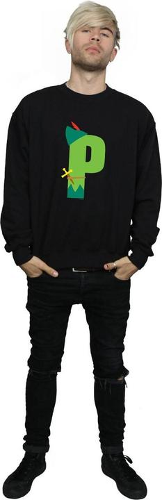 Actual product image Disney Mens Alphabet P Is For Peter Pan Sweatshirt (S)