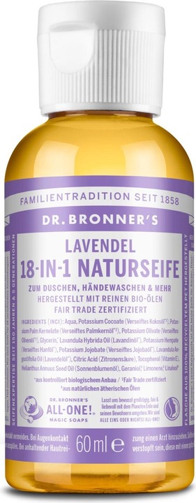 Produktbild Dr. Bronner's 18-In-1 (Flüssigseife, 60 ml)