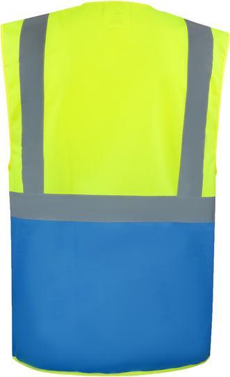 Produktbild Korntex Warnweste Multifunktional Hamburg Gelb/Blau mit 360° Sicherheit XL EN ISO 17353 ® KXCMF (XL)
