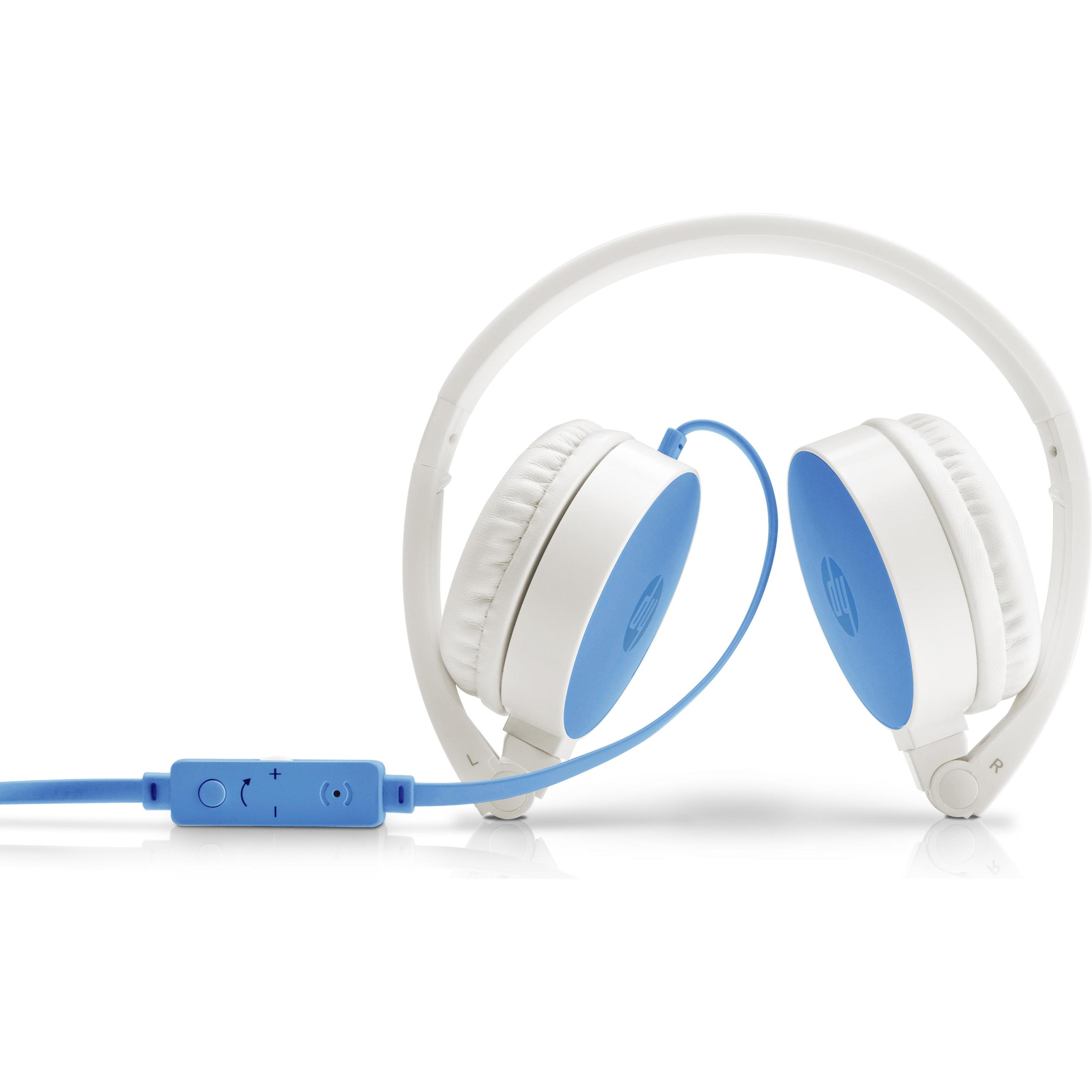 Thumbnail - HP HPI Stereo Headset H2800 Ocean Blue (Kabelgebunden), Office Headset, Blau, Weiss